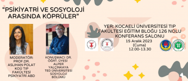 2023.12.15_Dr. Öğr. Üyesi Mehmet Alper Yalçınkaya'nın Psikiyatri ve Sosyoloji Arasında Köprüler Başlıklı Seminer Katılımı
